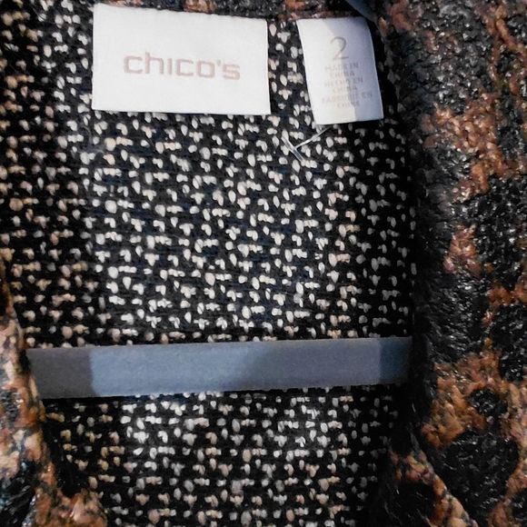 Chico's Leopard Print Zip Vest Top - Picture 3 of 15